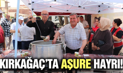 Kırkağaç'ta geleneksel aşure hayrına yoğun ilgi!