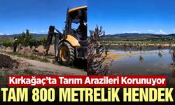 Kırkağaç'ta taşkın riskine karşı önemli çalışma
