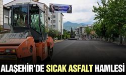 Manisa Büyükşehir'den, Alaşehir'de sıcak asfalt hamlesi