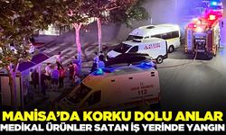 Manisa'da iş yeri yangını!