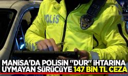Manisa'da polisten kaçan motosikletliye 147 bin TL ceza kesildi
