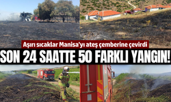 Manisa'da son 24 saatte 50 yangın çıktı!