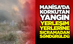 Manisa'da Yürekleri Ağza Getiren Yangın!
