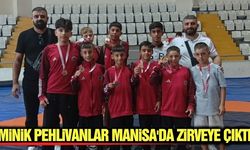 Turgutlulu minik güreşçilerden Manisa Şampiyonası'nda büyük başarı