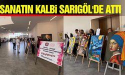Sarıgöl’de öğrencilerin sanat sergisi büyük ilgi gördü