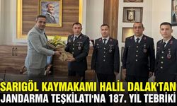 Sarıgöl Kaymakamı Halil Dalak jandarma personelini ağırladı