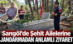 Sarıgöl jandarmasından şehitlerin emanetlerine anlamlı ziyaret