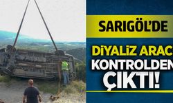 Sarıgöl'de diyaliz aracı devrildi