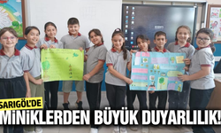 Sarıgöllü minikler çevre için kolları sıvadı!