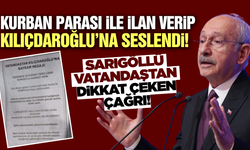 Sarıgöllü vatandaş gazeteye ilan verip Kılıçdaroğlu'na seslendi!