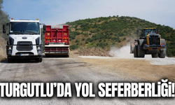 Turgutlu'da yol çalışmaları hız kesmeden sürüyor!