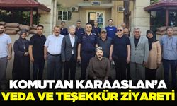Manisa'da komutan Karaaslan'a duygusal veda