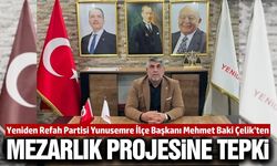 Yeniden Refah Yunusemre'den Yağcılar'daki mezarlık projesine tepki