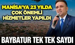 AK Parti Manisa Milletvekili Murat Baybatur: "Manisa'da dev projeler hızla ilerliyor"
