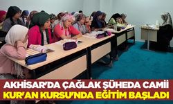 Akhisar'da Çağlak Şüheda Camii Kur'an Kursu'nda eğitim başladı