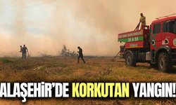 Alaşehir ot yangını paniğe neden oldu!