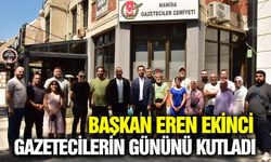 Başkan Ekinci, Manisa Gazeteciler Cemiyeti Başkanı Aydın'ı ziyaret etti