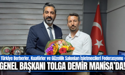 Tolgahan Demir’den Manisa Berberler ve Kuaförler Odası’na Vefa Ziyareti