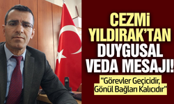 Cezmi Yıldırak'tan Sarıgöllülere veda mesajı!