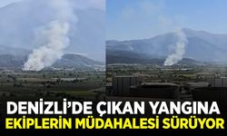 Denizli'de yangın: Ekipler sevk edildi