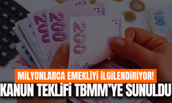 En düşük emekli aylığı için TBMM'ye kanun teklifi sunuldu