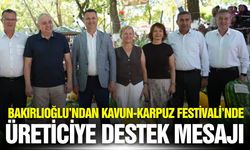 Ahmet Vehbi Bakırlıoğlu’ndan üreticiye destek mesajı