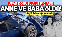 Kahreden kaza: Anne ve baba öldü, 8 aylık bebek ağır yaralandı