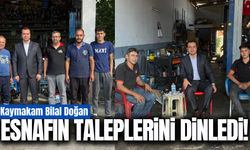 Kaymakam Bilal Doğan, sanayi esnafıyla bir araya geldi!