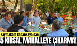 Kaymakam Kapankaya vatandaşların taleplerini yerinde dinledi!