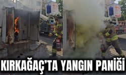 Kırkağaç'ta elektrik trafosunda yangın paniği