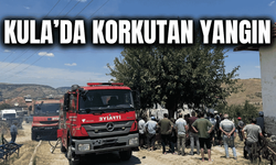 Kula'da müstakil evde korkutan yangın