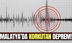 Malatya'da 4,1 büyüklüğünde deprem!
