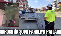 Manisa'da motosikletle yaptığı tehlikeli şov pahalıya patladı!