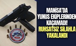 Manisa'da şüpheli araçtan ruhsatsız tabanca ele geçirildi