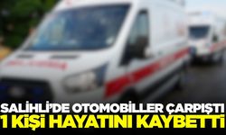 Salihli'de İki Otomobil Çarpıştı: 1 Ölü