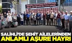 Salihli'de şehit aileleri Muharrem ayında geleneği sürdürdü