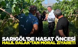 Sarıgöl Kaymakamı Halil Dalak'tan hasat öncesi moral ziyareti