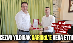 Sarıgöl'de 6 yıllık görevin ardından Cezmi Yıldırak'a duygusal veda!