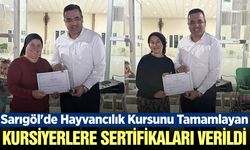 Sarıgöl'de Hayvancılığa Eğitim Dopingi! Sertifikalar Verildi