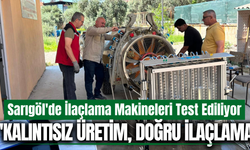 Sarıgöl'de ilaçlama makineleri testten geçiyor!