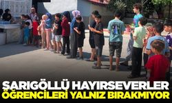 Sarıgöl'de örnek dayanışma! Öğrencilerin yüzü gülüyor