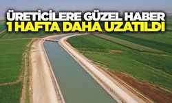 Manisa'da üreticilere sulama müjdesi!