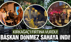 Üstün Dönmez, fırtınanın vurduğu bölgeyi inceledi!