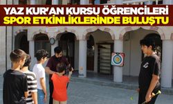 Yaz Kur'an Kursu Öğrencileri Spor Etkinliklerinde Buluştu