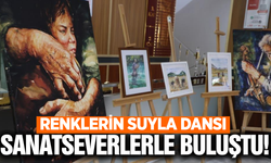 Yunusemre'de sanat rüzgarı: "Renklerin Suyla Dansı" sergisi açıldı