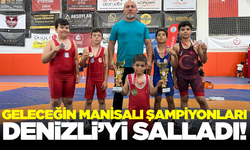 Yunusemreli Genç Güreşçiler Denizli'de Minderi Titretti! Manisa'ya Madalya Yağmuru