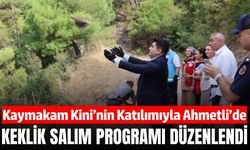 Ahmetli’de Doğaya Keklik Bırakıldı: Biyolojik Dengeye Anlamlı Destek