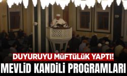 Akhisar’da Mevlid Kandili İçin camilerde özel program düzenlenecek