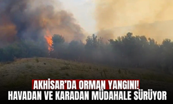 Akhisar'da korkutan yangın