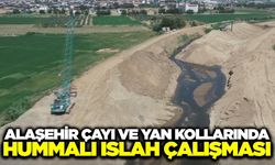 Alaşehir Çayı'nda ıslah çalışmaları hız kesmiyor